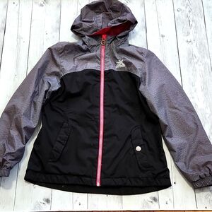 Zeroxposur girls size 14 Gray/Black/Pink winter jacket